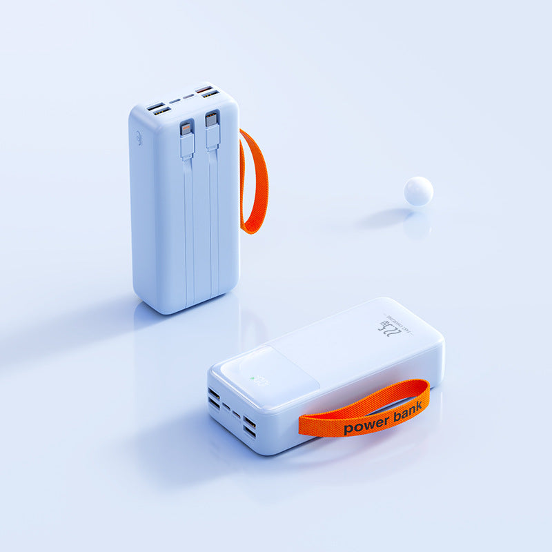 Portable power bank with integrated charging cable and fast charging function Stornfield
