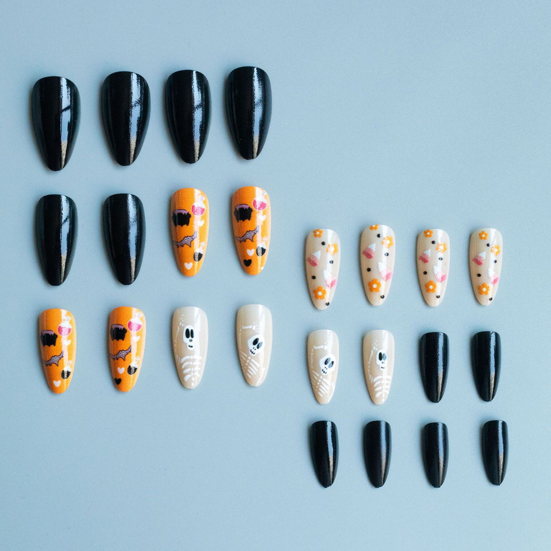 Artistic Halloween-Themed Nail Art Kit