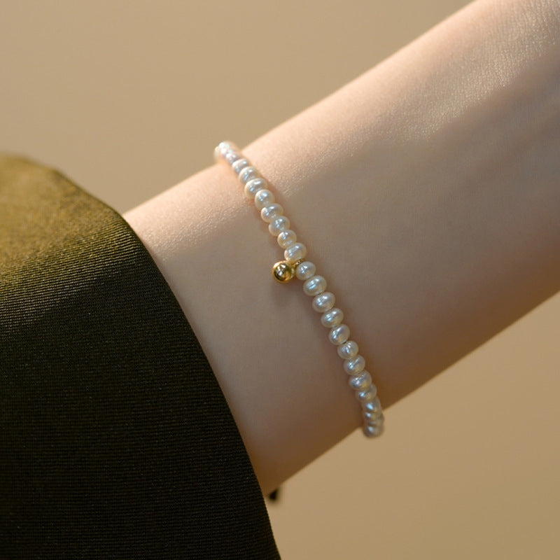 Pearl bracelet with fine gold accent Stornfield