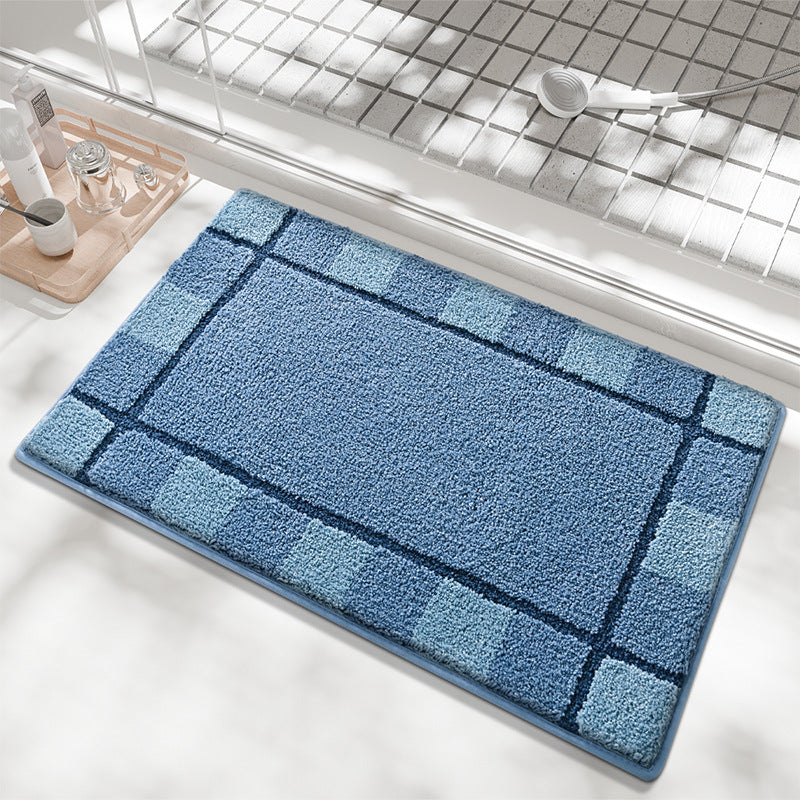 Plush Textured Bathroom Rug