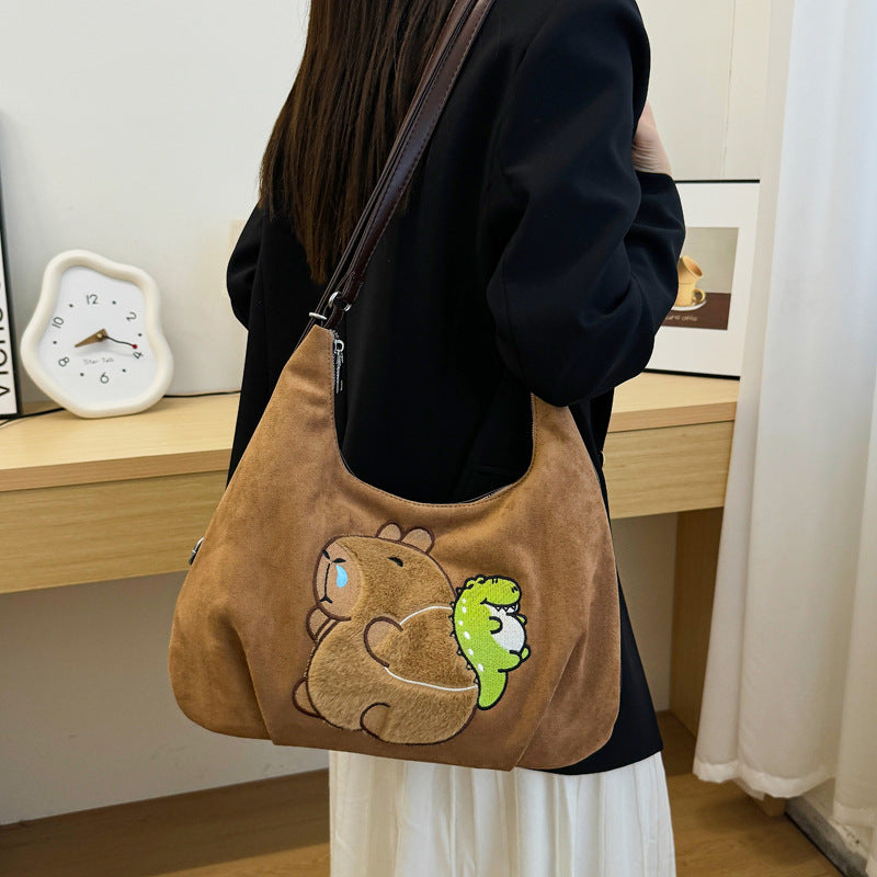 Shoulder bag with playful bear motif Stornfield