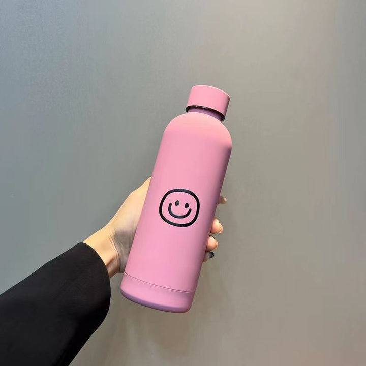 Ladies Insulated Drinking Bottle with Cheerful Smile Motif Stornfield