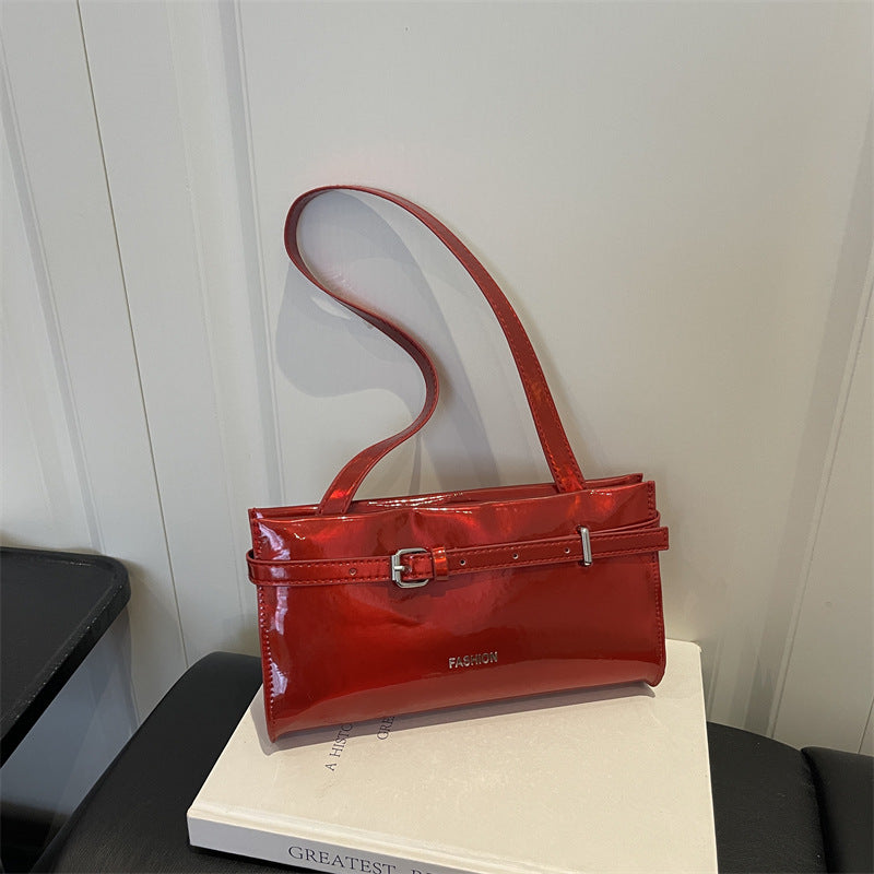 Elegant Patent Leather Crossbody Bag