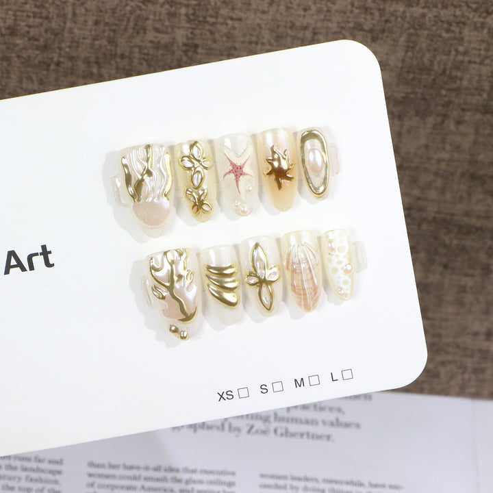 Artistic Press-On Nail Art Stornfield