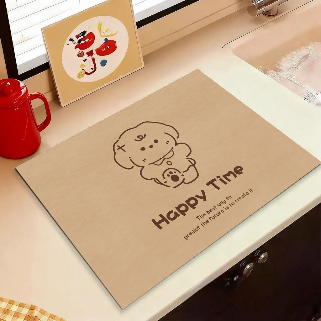 Cute Cartoon Dog Kitchen Mat Stornfield