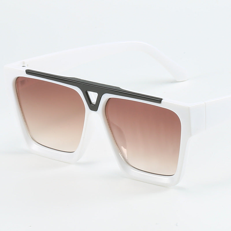 Ladies fashionable oversized sunglasses with stylish golden accent Stornfield
