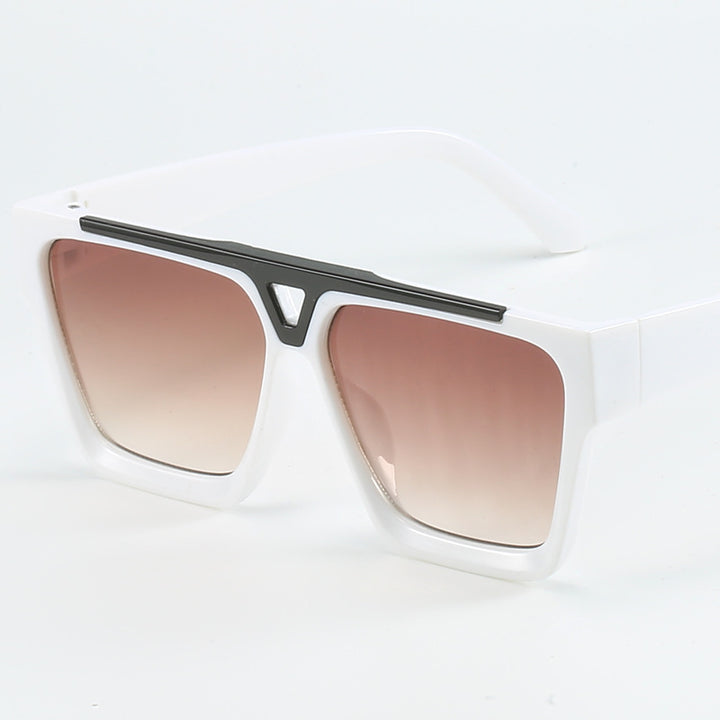 Ladies fashionable oversized sunglasses with stylish golden accent Stornfield