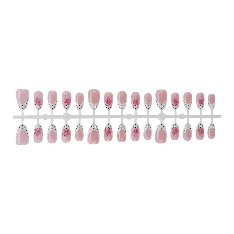 Artificial nail set with floral accents Stornfield