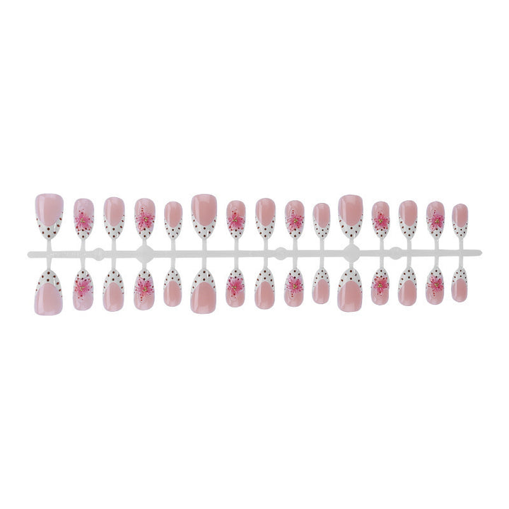 Artificial nail set with floral accents Stornfield