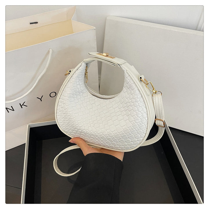 WoTextured Leather Hobo Bag Stornfield