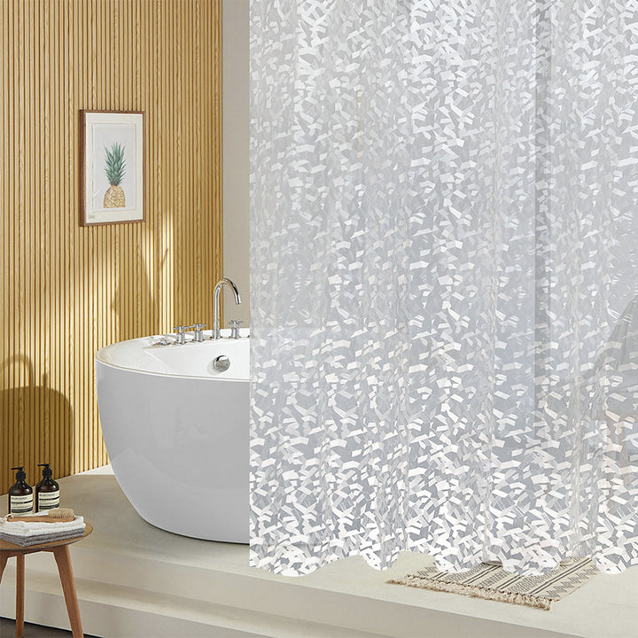 Elegant Textured Shower Curtain Stornfield