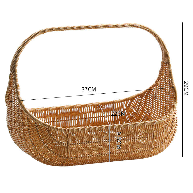 Handcrafted Wicker Storage Basket Stornfield