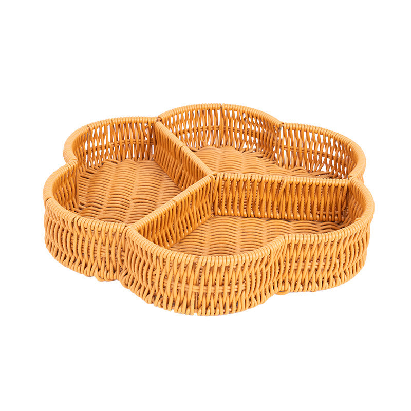 Decorative Wicker Snack Tray Stornfield