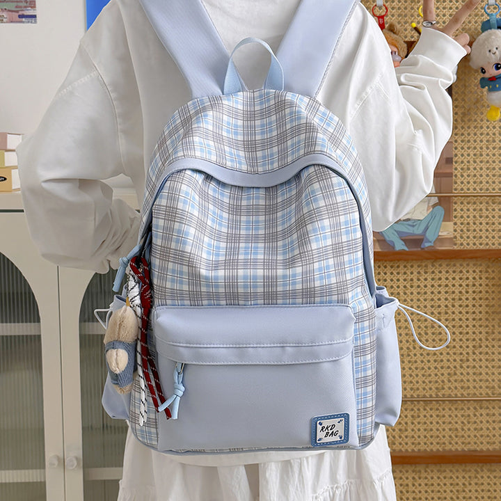 Checked Patterned Backpack Stornfield