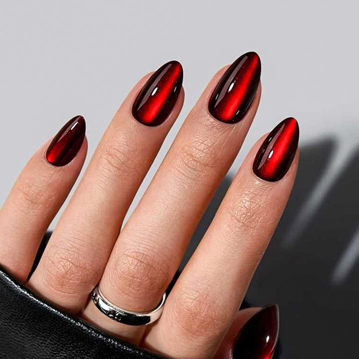 Acrylic nail set with glamorous design and flexible shape Stornfield