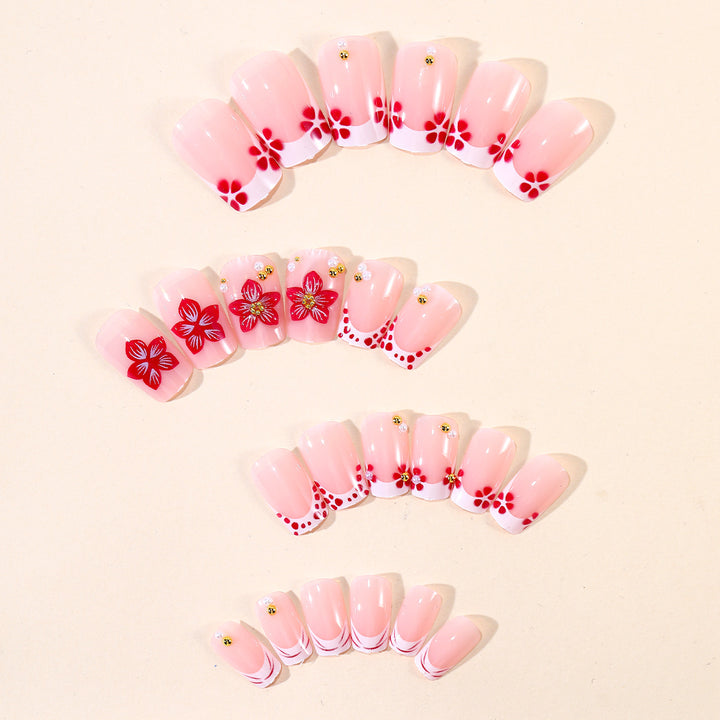 Decorative Floral Nail Art Extensions Stornfield