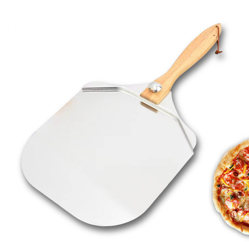 extra-large thin professional aluminum pizza peel with ergonomic wooden handle Stornfield