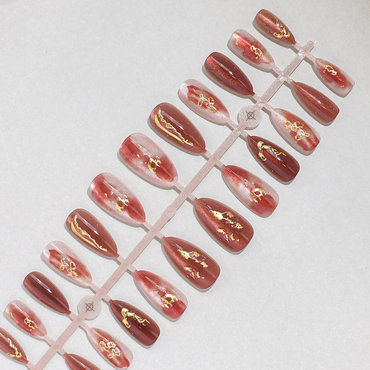 Artistic Decorative Press-On Nail Tips Stornfield