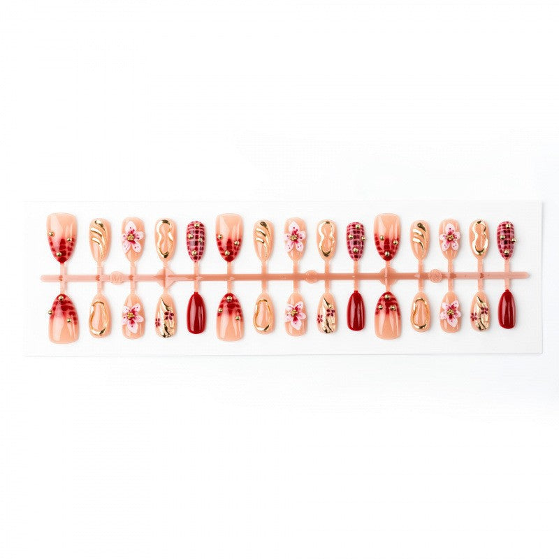 Decoratively Designed False Nail Art