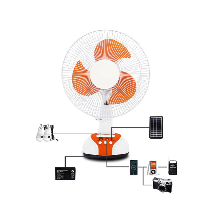Unisex Solar-powered Table Fan Stornfield