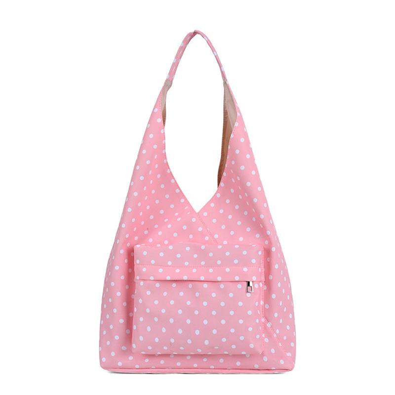 Polka Dot Hobo Tote Bag