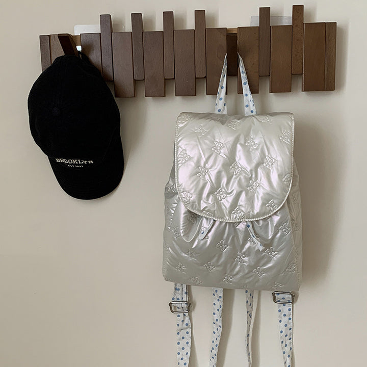 Backpack with velvet-soft upper material and elegant flap closure Stornfield