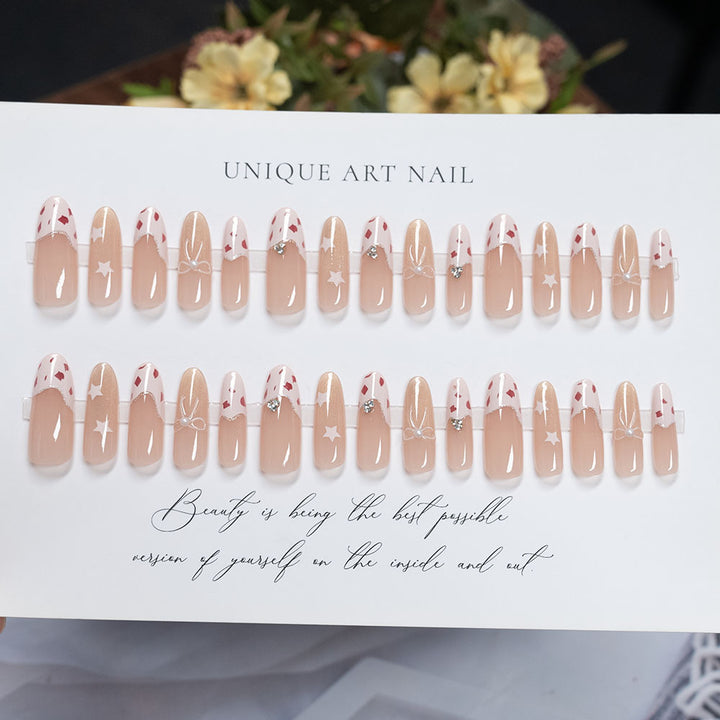 Artistic Decorative Press-On Nail Set