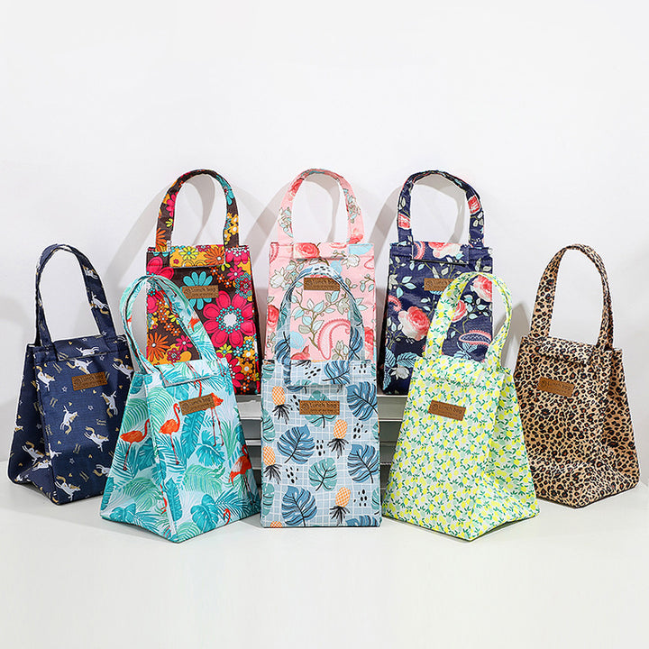 Insulated Dot-Patterned Lunch Bag Stornfield