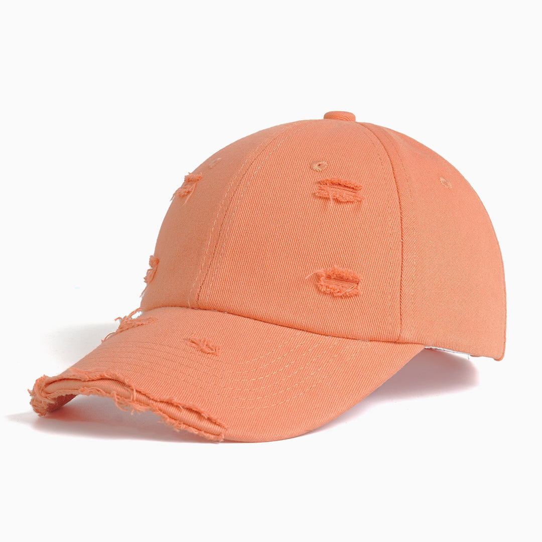 Women's fashionable baseball cap with destroyed look Stornfield