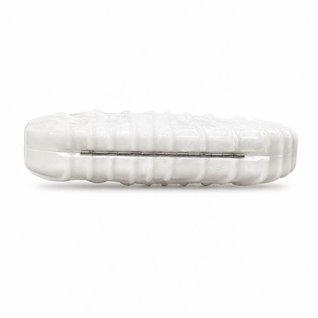 Sculpted Shell-Inspired Evening Clutch