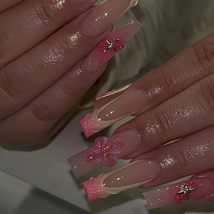 Floral Accent Nail Art Extensions Stornfield