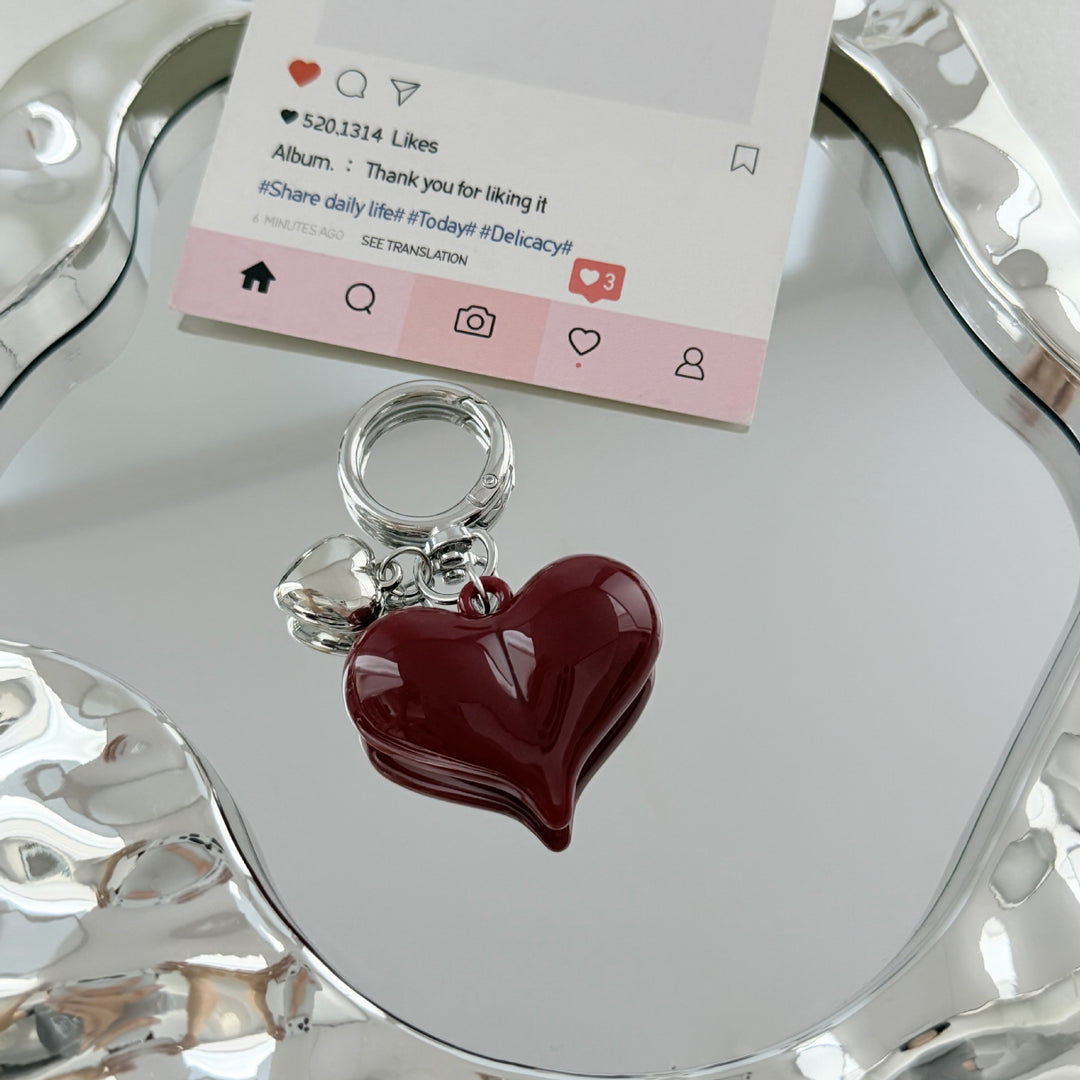 Heart-Shaped Pendant Keychain Stornfield