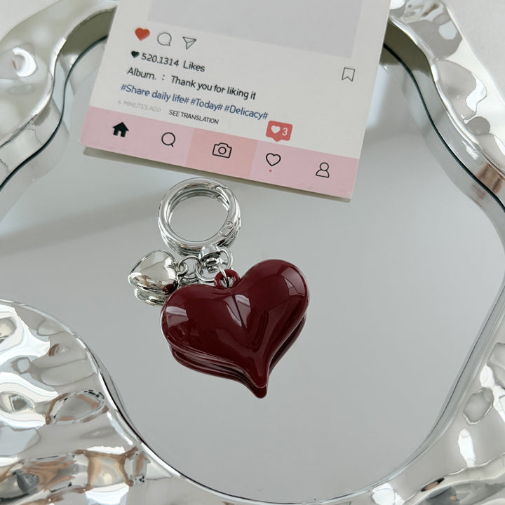 Heart-Shaped Pendant Keychain Stornfield