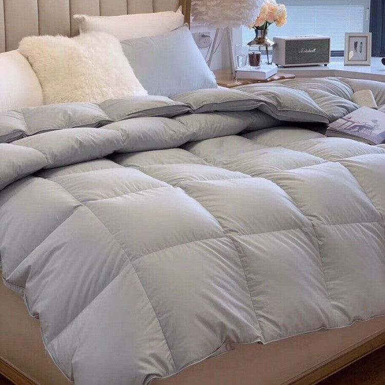 All-Season Quilted Down-Alternative Comforter with Box-Stitch Construction