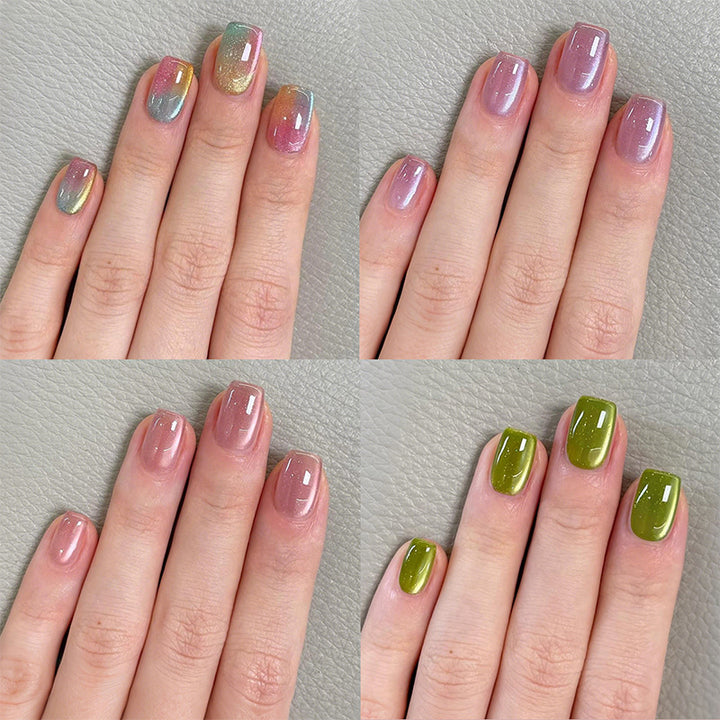 Artistic Ombre Effect Press-On Nails Stornfield