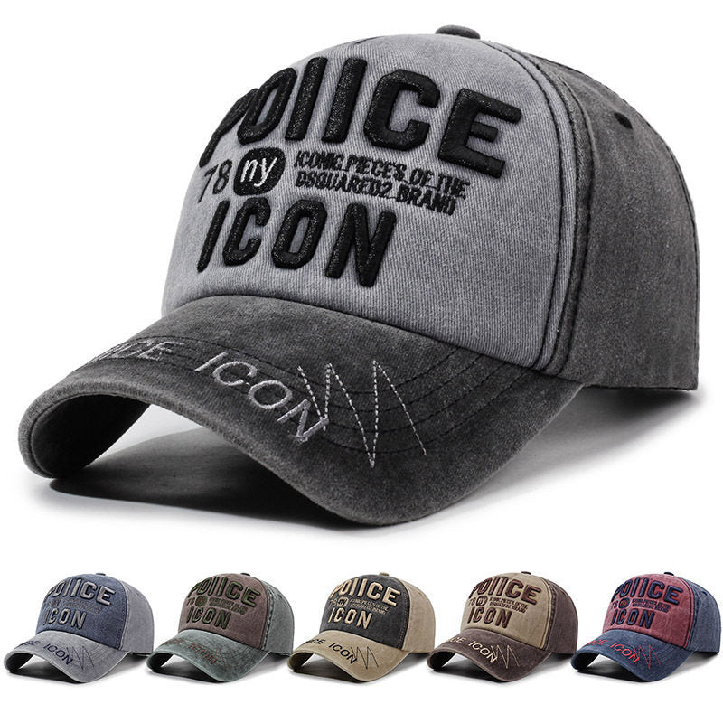 Men's Vintage-Inspired Embroidered Baseball Cap Stornfield