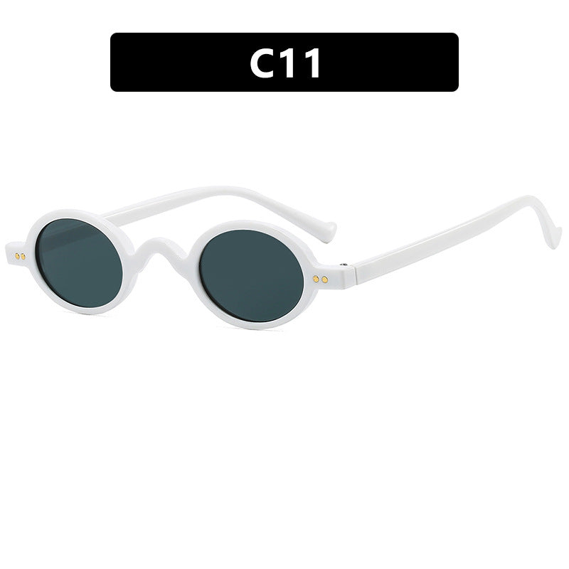 Women's round sunglasses with distinctive design and high-quality plastic frame Stornfield