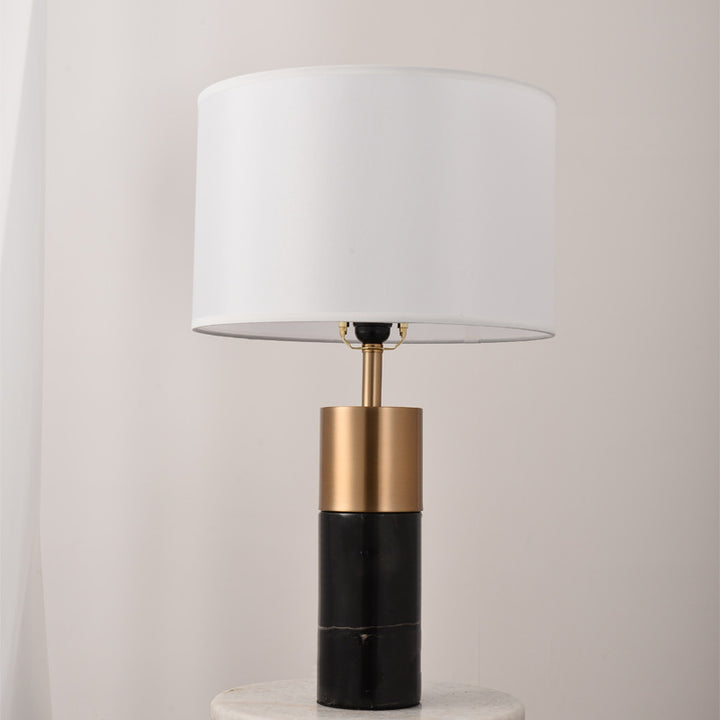 Contemporary Marble and Metal Table Lamp