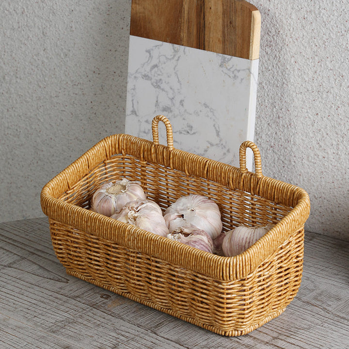 Handwoven Multi-Compartment Storage Basket Stornfield