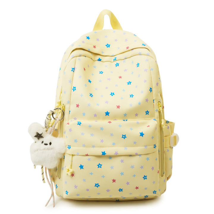 Backpack with Playful Star Pattern and Practical Storage Compartment Stornfield