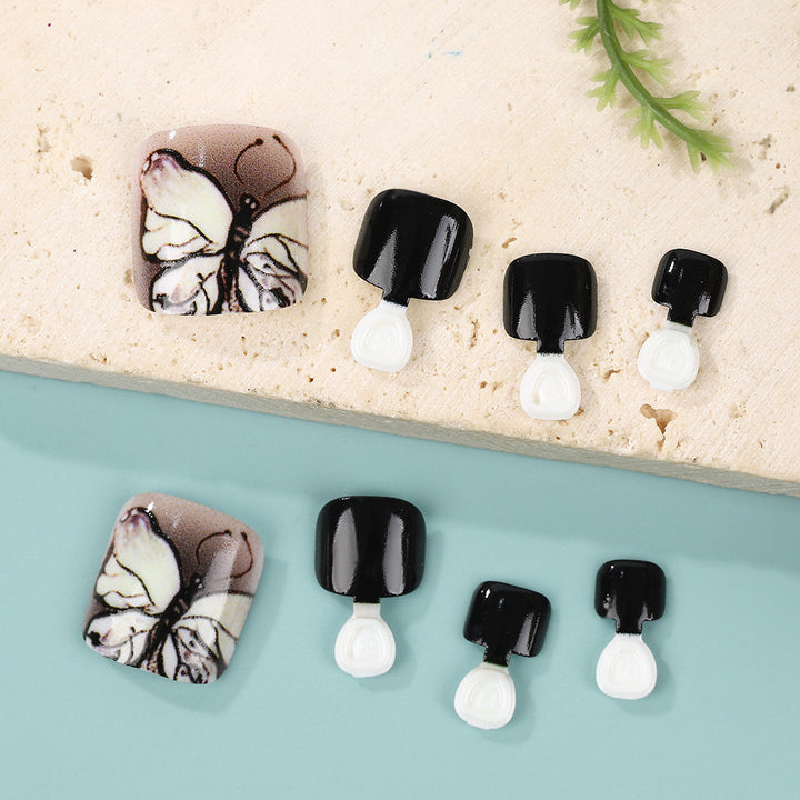 Artificial nails with butterfly design Stornfield