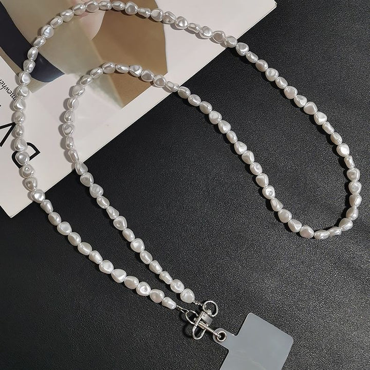 Elegant Layered Pearl Chain Necklace Stornfield