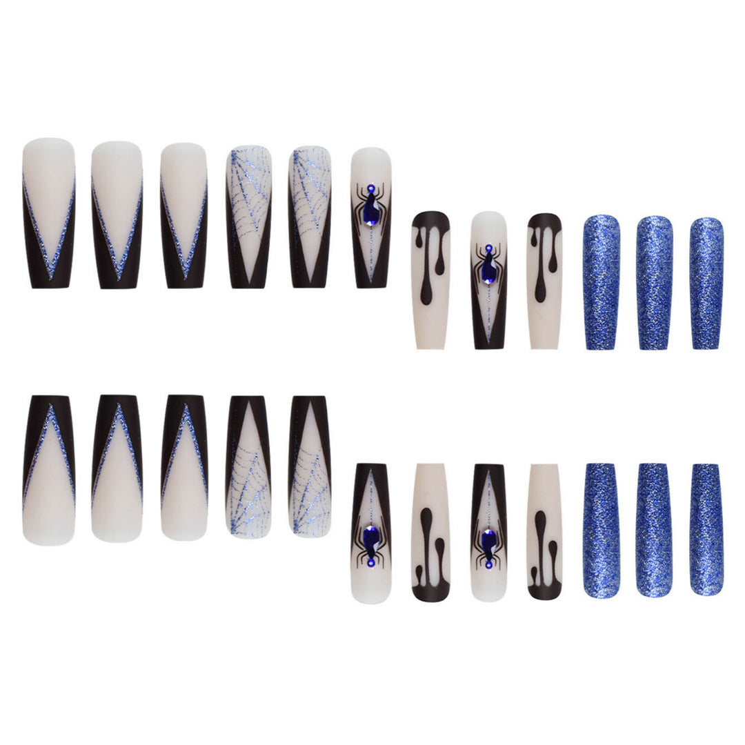 Creative Spider-Themed Press-On Nail Extensions Stornfield