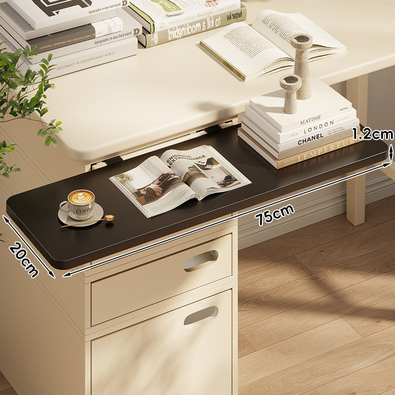 Clamp-On Wooden Desk Bridge Shelf Extension