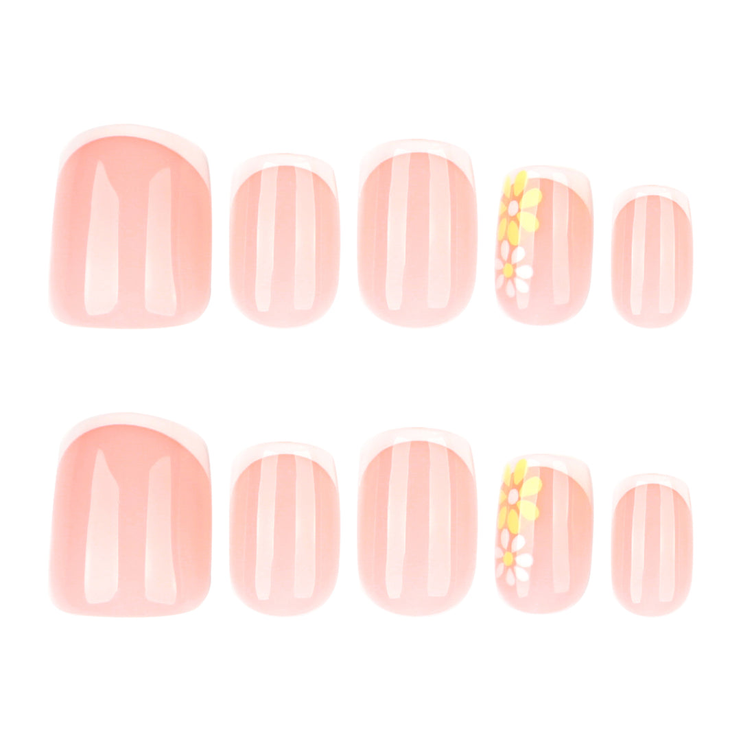 Elegant and creative nail art with floral accents Stornfield