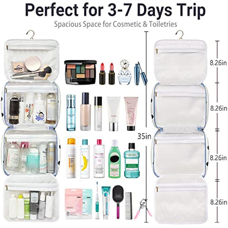 Versatile cosmetic organizer bag with detachable compartment Stornfield