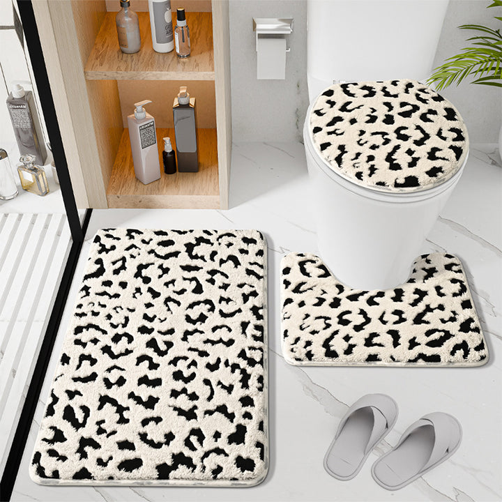 Soft Luxury Leopard Print Bath Rug Set Stornfield