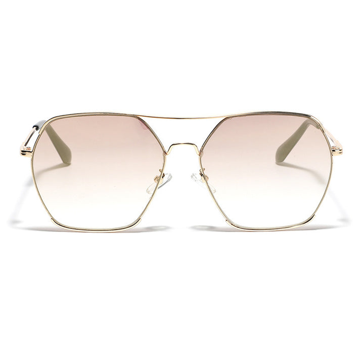 Women's oversized fashion sunglasses with elegant metal frame Stornfield