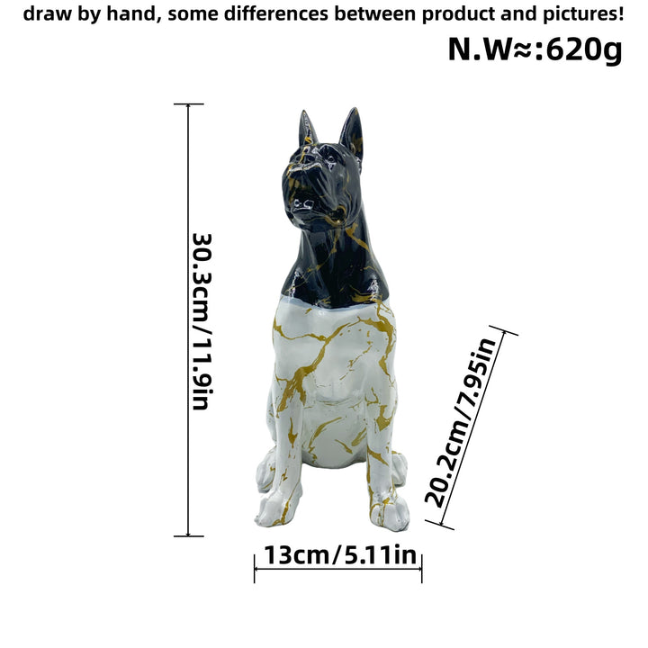 Colorful decorative figure of a dog in modern design Stornfield