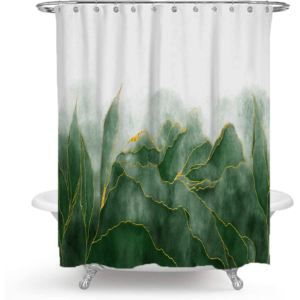 Artistic Marble Print Shower Curtain Stornfield